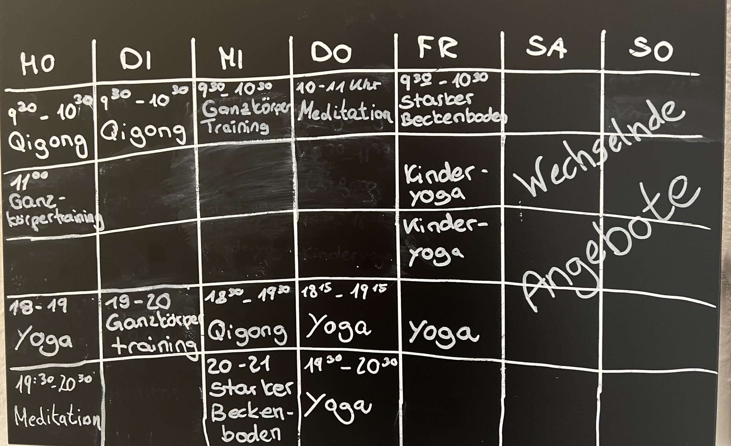 schedule