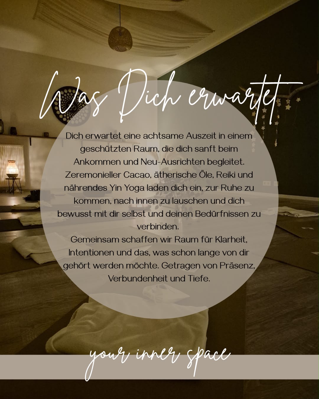 Was Dich erwartet Was Dich erwartet: your inner space mit Darja und Julika